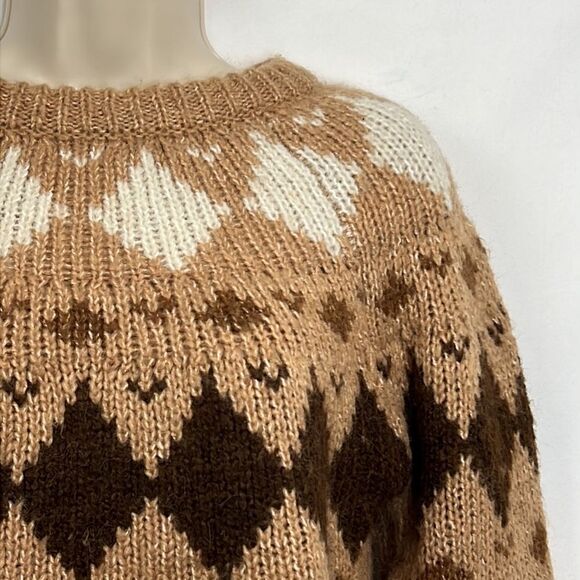 Vero Moda Filippa o-neck Nordic Sweater birch tan NWT size small - Picture 5 of 16